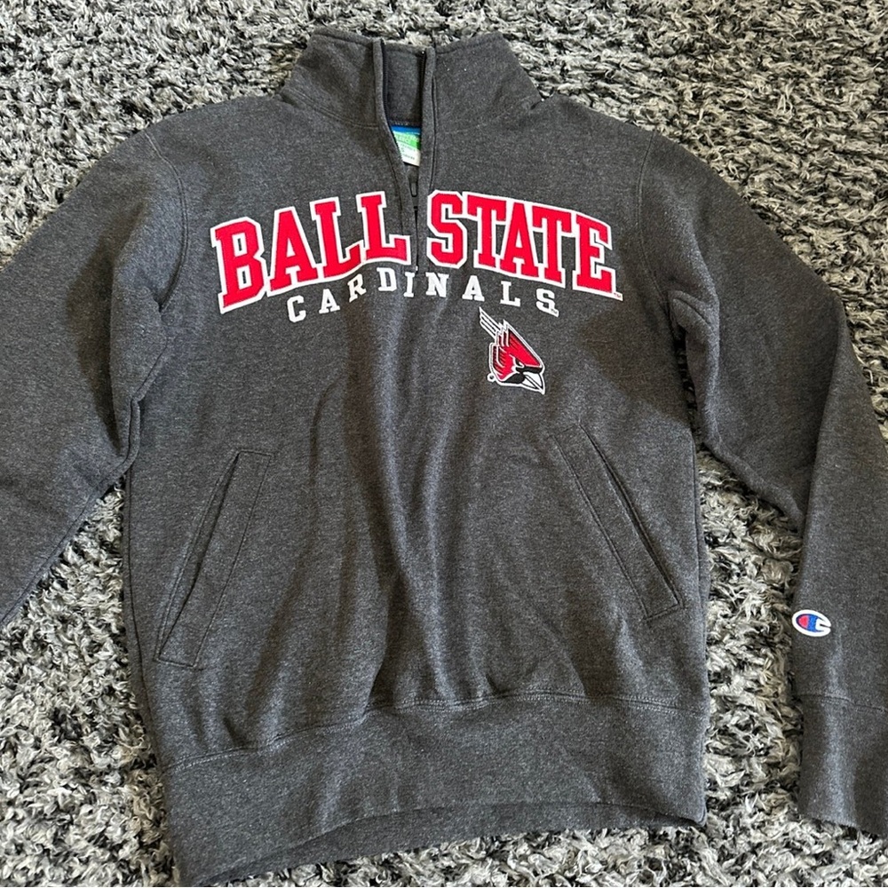 Ball State University Cardinals Quarterzip Champion